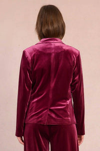 Molly Bracken - Velvet Luxe Knitted Blazer