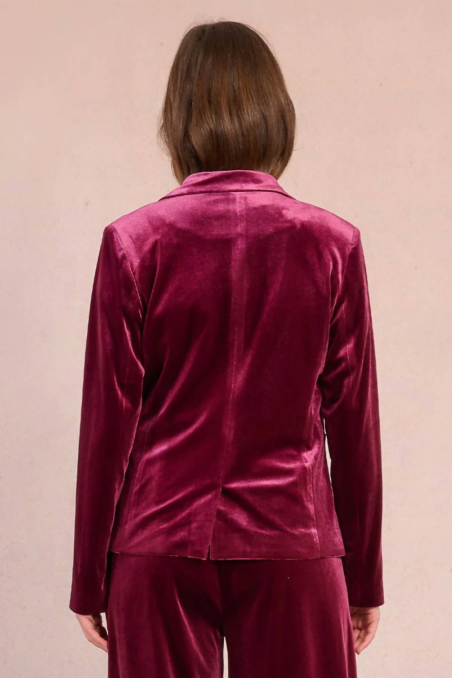 Molly Bracken - Velvet Luxe Knitted Blazer