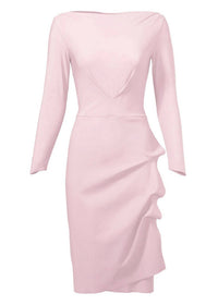 Chiara Boni - Women's Berrtille Ruffle Long Sleeve Dress
