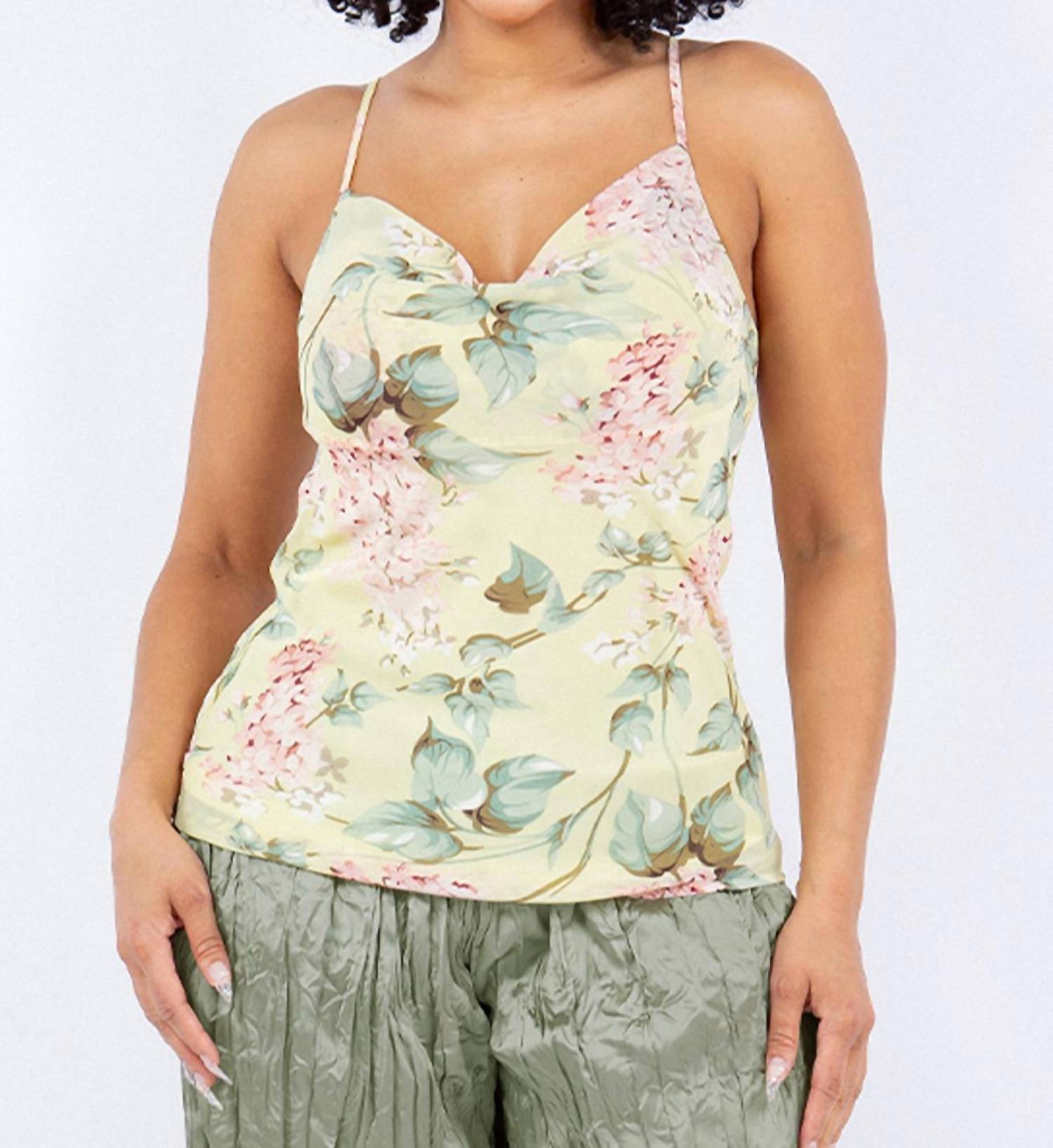 Paparazzi - Georgette Floral Cami Tank Top