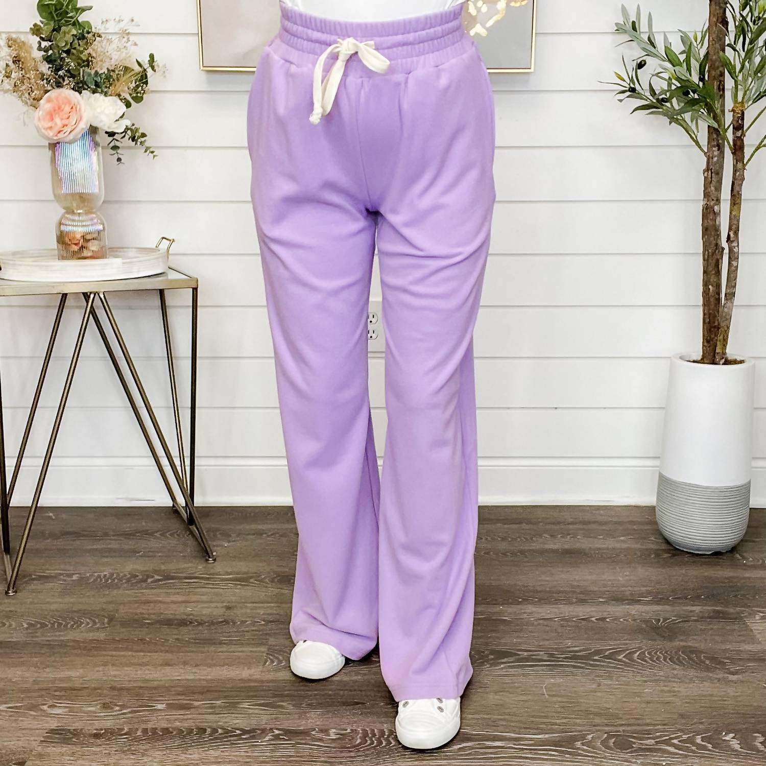 Ampersand Ave - Right To Shine High-rise Fleece Wide Leg Pants