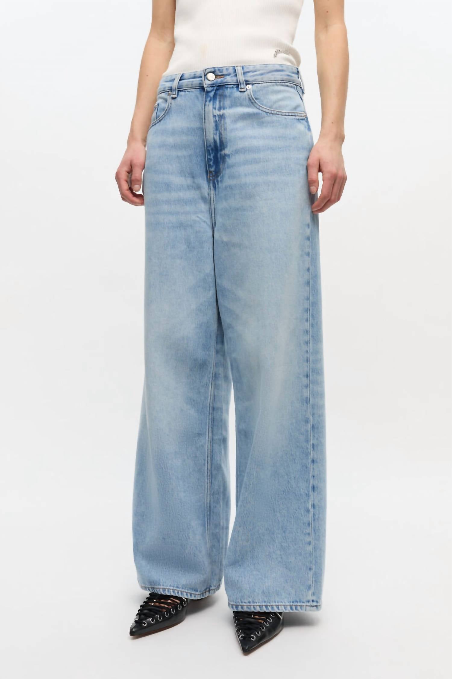 Ganni - Soft Rigid Denim Baggy Jeans