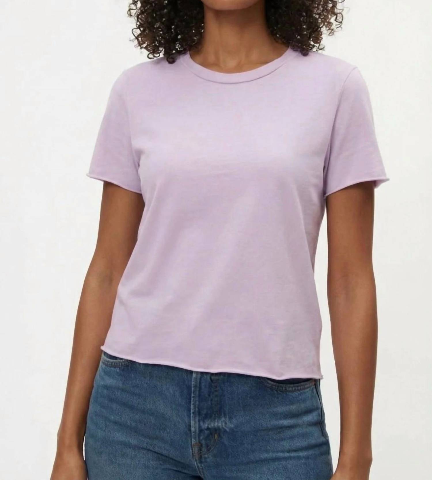 Michael Stars - Jackie Raw Edge Crew Neck Tee