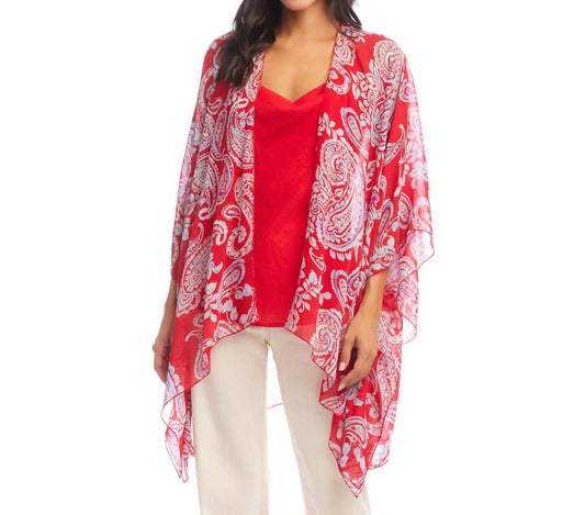 Karen Kane - Paisley Open Front Jacket