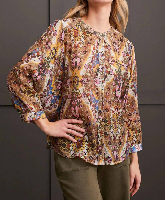 Tribal - Dolman Sleeve Wide Blouse