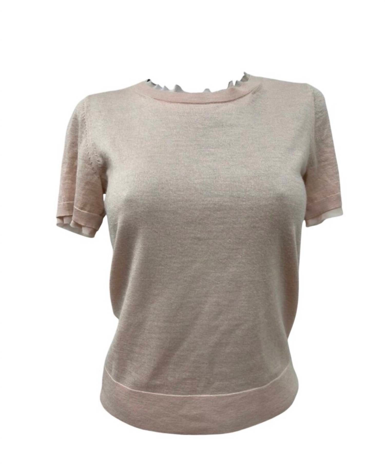 Lafayette 148 - Cashmere Sweater With Short Sleeve Top