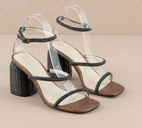 Oasis Society - Women's Studded Raffia Heel