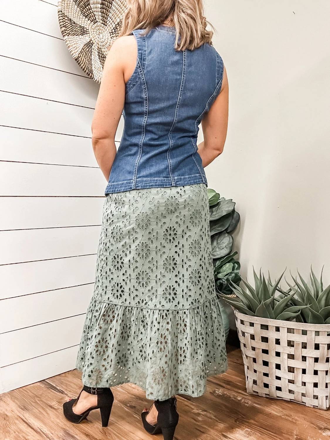 Tribal - Pull On Skirt With Lining