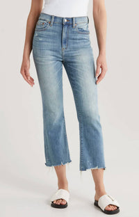 Daze - Shy Girl High Rise Crop Flare Jeans