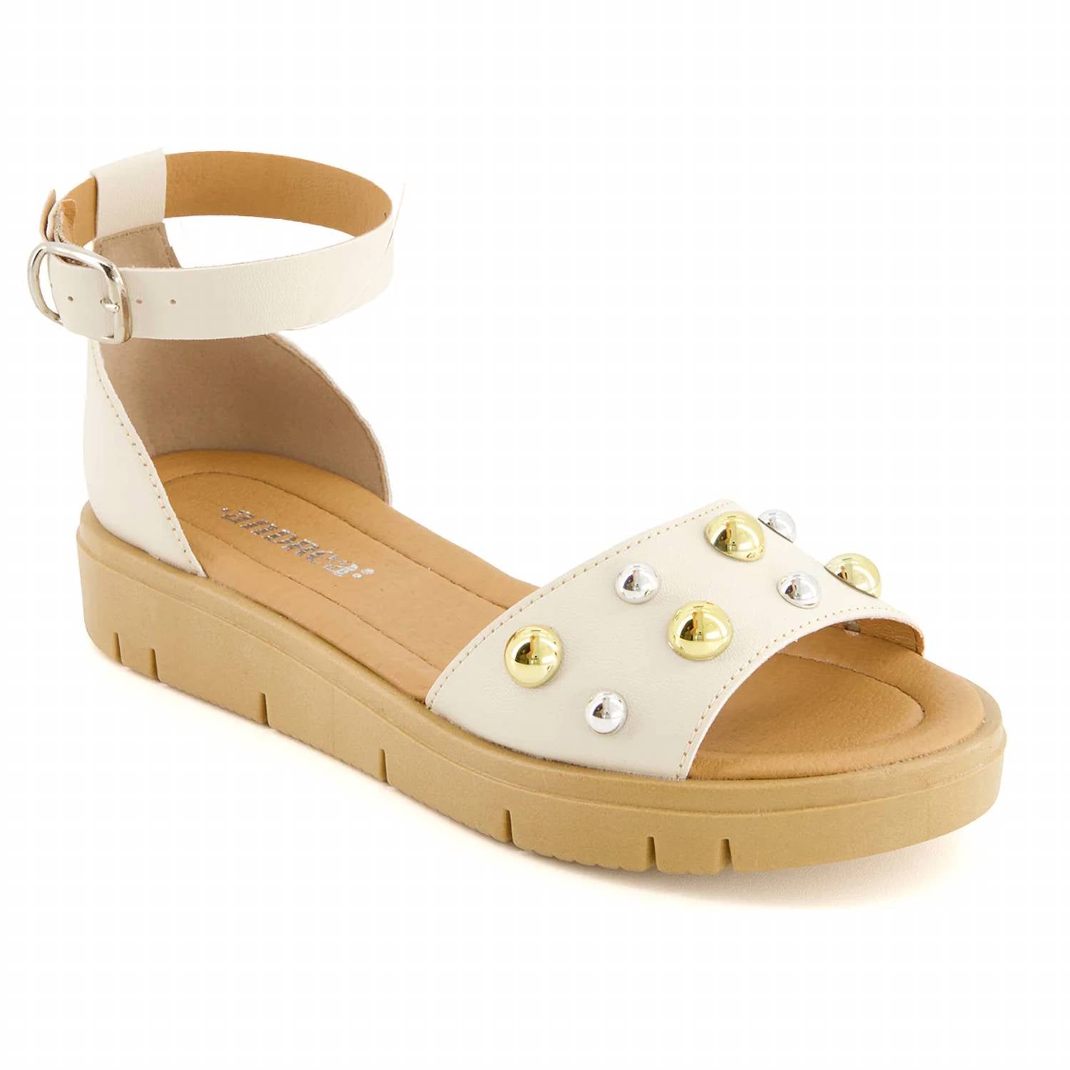 Andrea - Women's Ankle-strap Semi-closed Flat Sandal