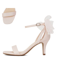 Fortune Dynamic Women's Loved By You Bow Heels in white 1 - women's heels - detail view