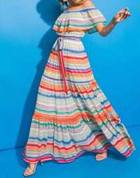 Flying Tomato - Getaway Babe Stripe Maxi Dress