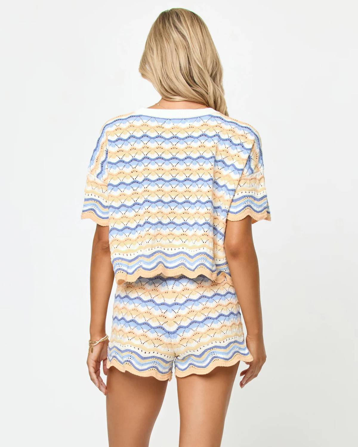 L*Space - Sunchaser Scalloped Hem Top