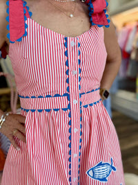 Garland Bags - Bree Fish Applique Mini Dress