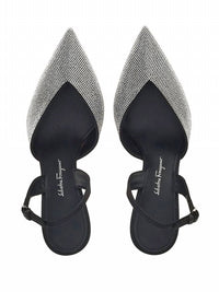Salvatore Ferragamo - Women's Crystal Embellished Slingback Pumps