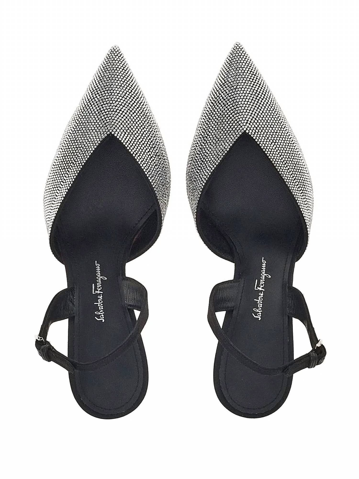 Salvatore Ferragamo - Women's Crystal Embellished Slingback Pumps