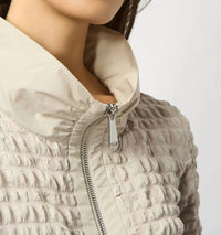 Joseph Ribkoff - Bubble Textured Relaxed Fit Zipper Jacket