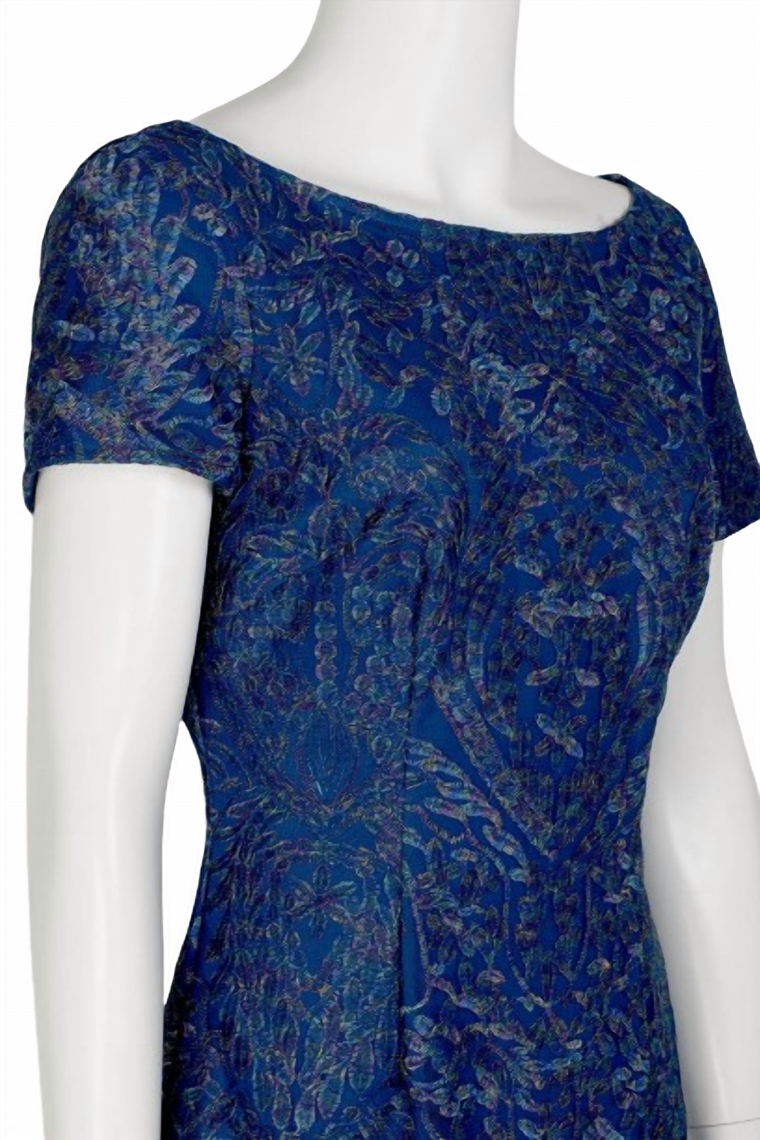 Js Collections - Embroidered Soutache Mesh Dress