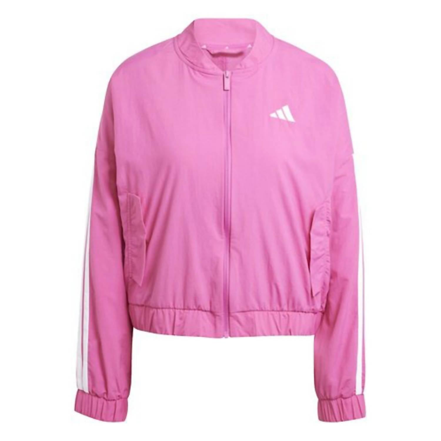 Adidas - Essentials 3-stripes Lifestyle Woven Bomber Full Zip Jacket