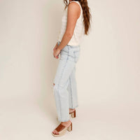 Pistola - Lexi Mid Rise Bowed Straight Jean
