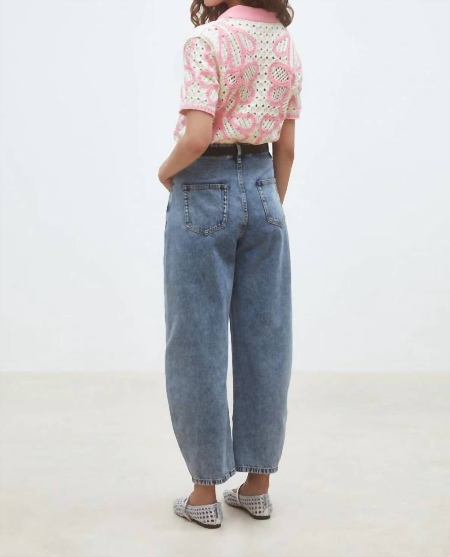 Suncoo - Gavrili Crochet Two Tone Short Sleeve Polo