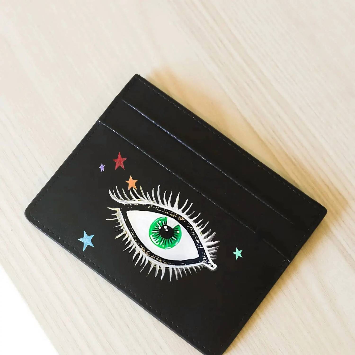 Alepel - Women's Eyes & Stars Cardholder
