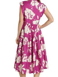 Umgee - Floral Collared Midi Dress