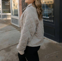Rae Mode - Quilted Snap Pullover
