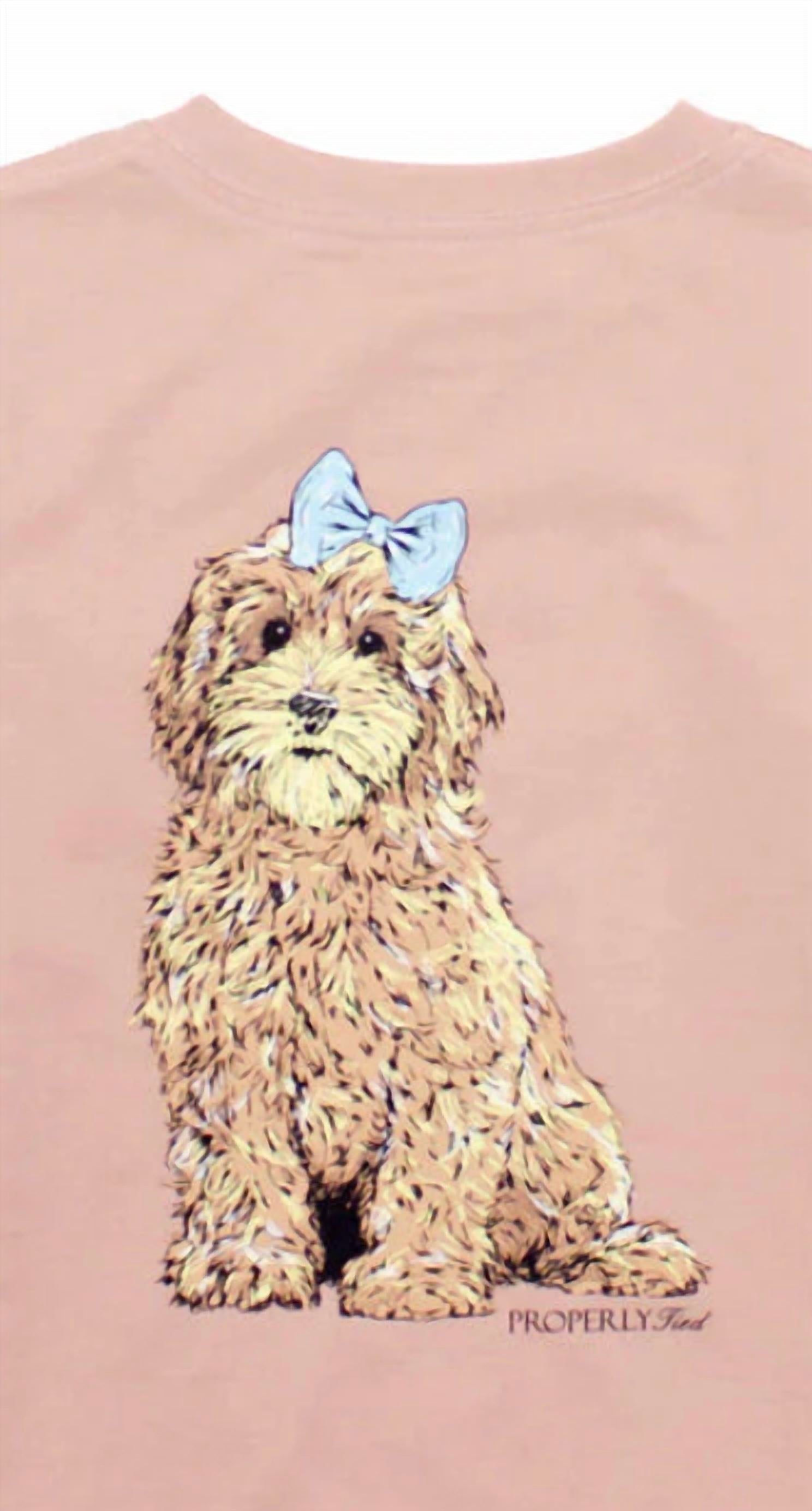 Properly Tied - Girl's Goldendoodle Long Sleeve Tee