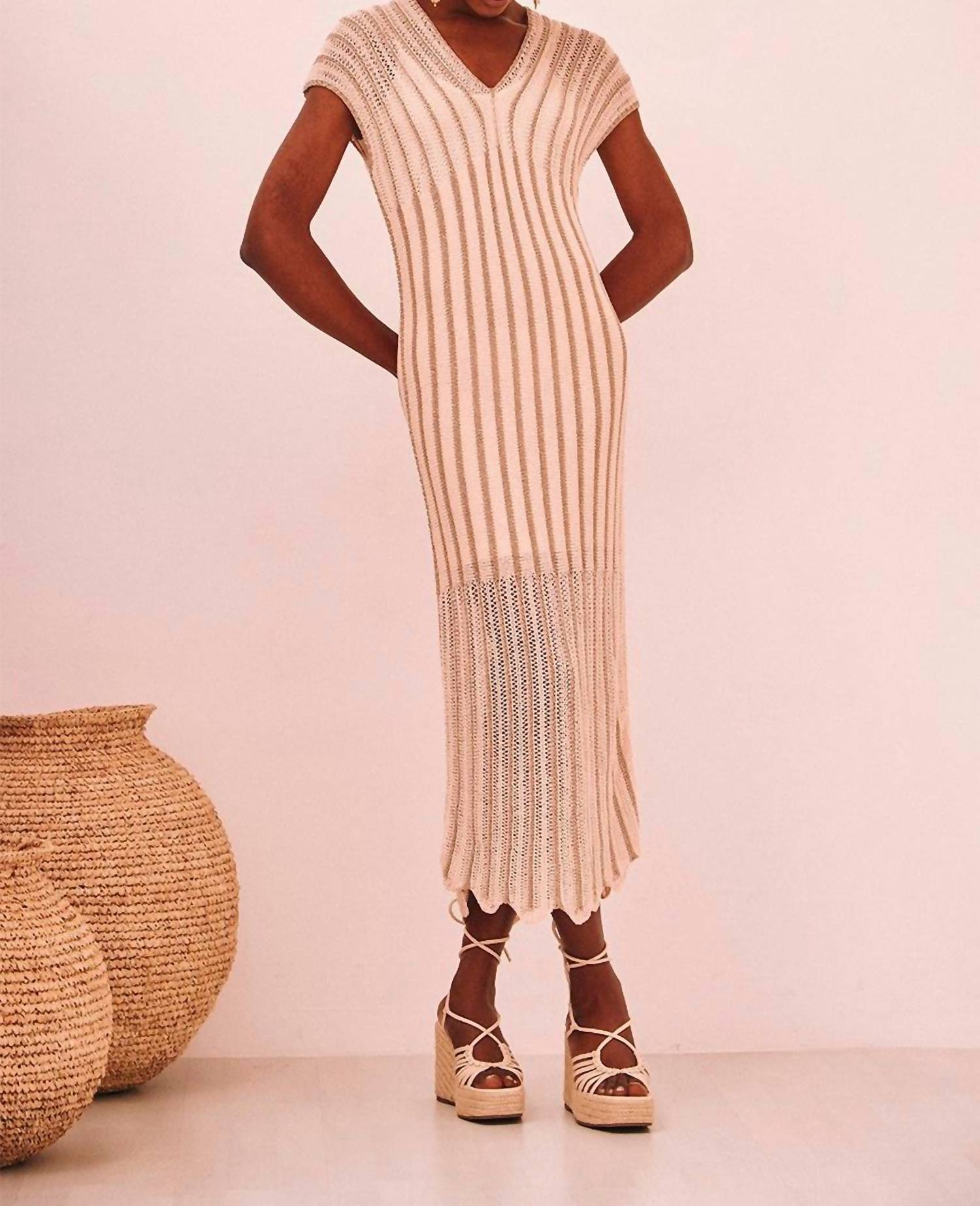 Nekane - Brittani Lurex Midi Dress
