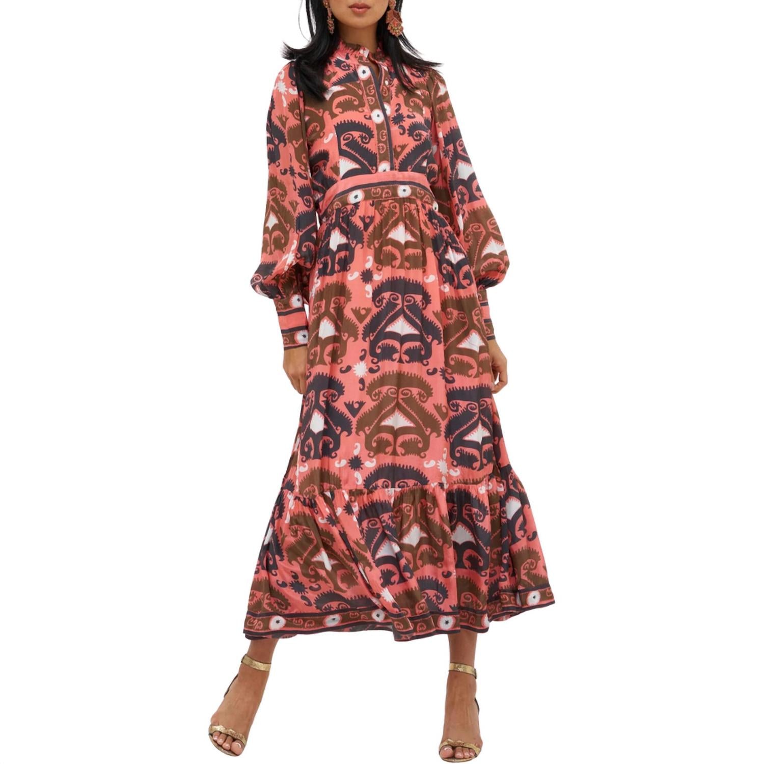 Oliphant - Uzbek Shirt Waist Maxi Dress