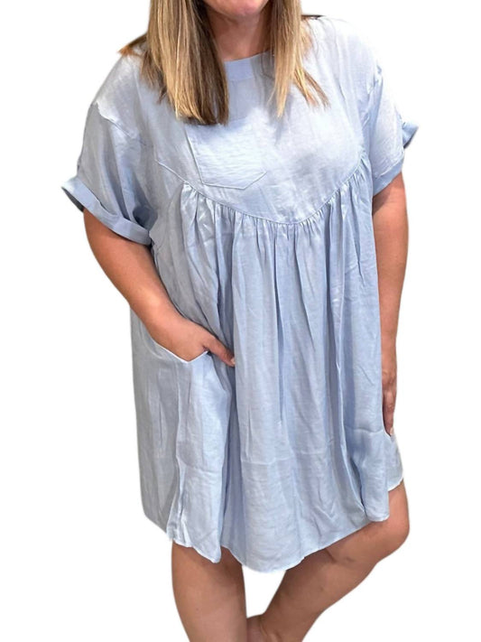 Kori - Soft Linen Babydoll Dress