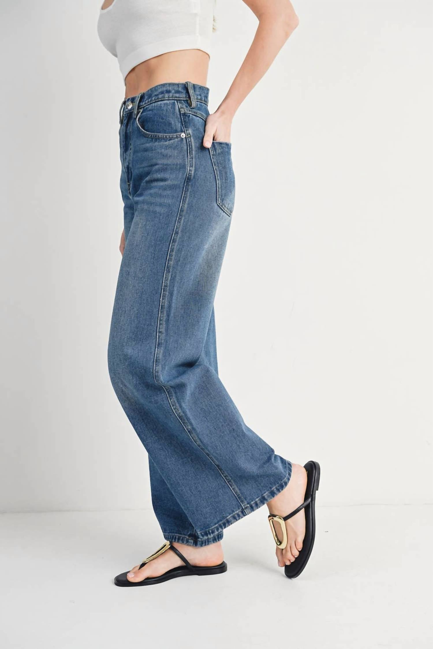Bluivy - Women's Wide Leg Denim Jeans