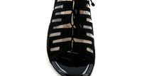Beautifeel Women's Payton Lace-up Backstrap Sandal in black suede - women's heels - alternate view