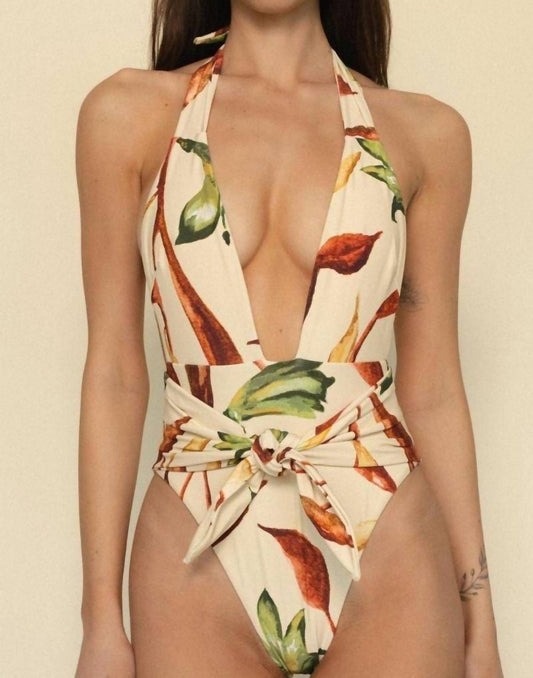 Montce - Tropez Tie-up One-piece Swimsuit