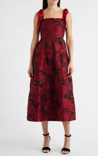 Zoe And Claire - Floral Jacquard Dress