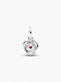 Pandora Eternity Circle Dangle Charm in silver - women's jewelry - alternate view