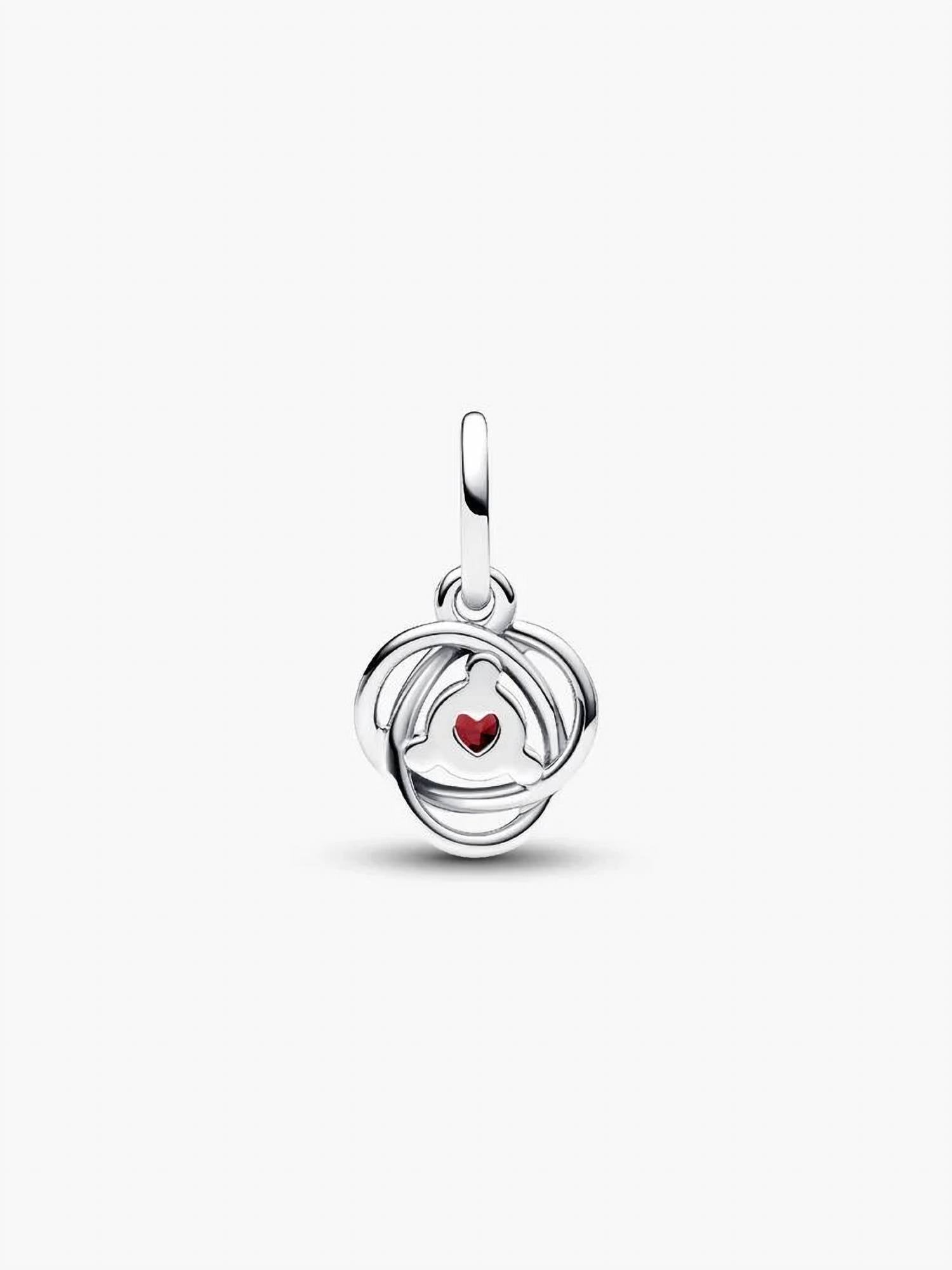 Pandora Eternity Circle Dangle Charm in silver - women's jewelry - alternate view