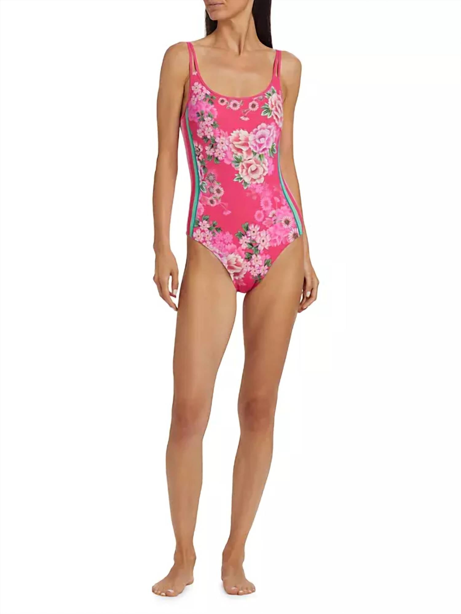 Johnny Was - Double Strap One Piece Swimsuit