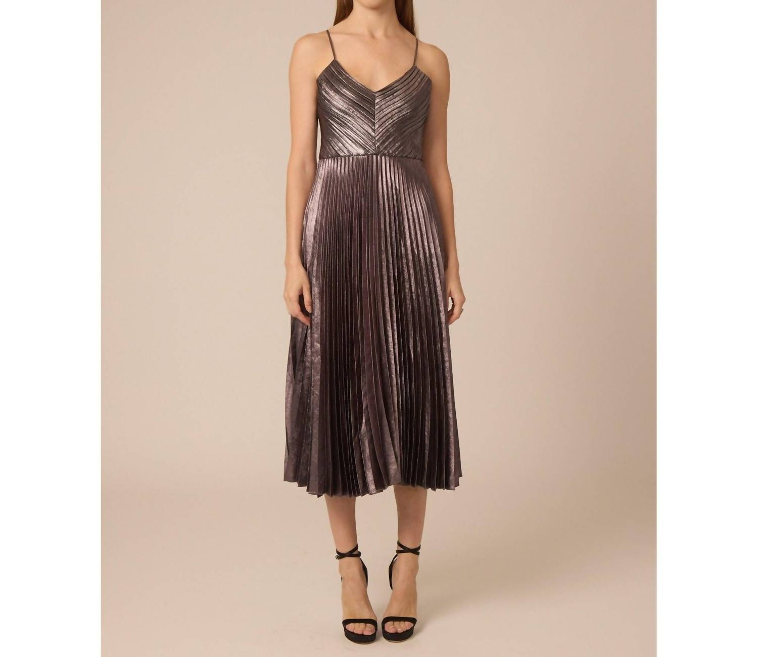 Gilner Farrar - Indie Pleated Cami Midi Dress
