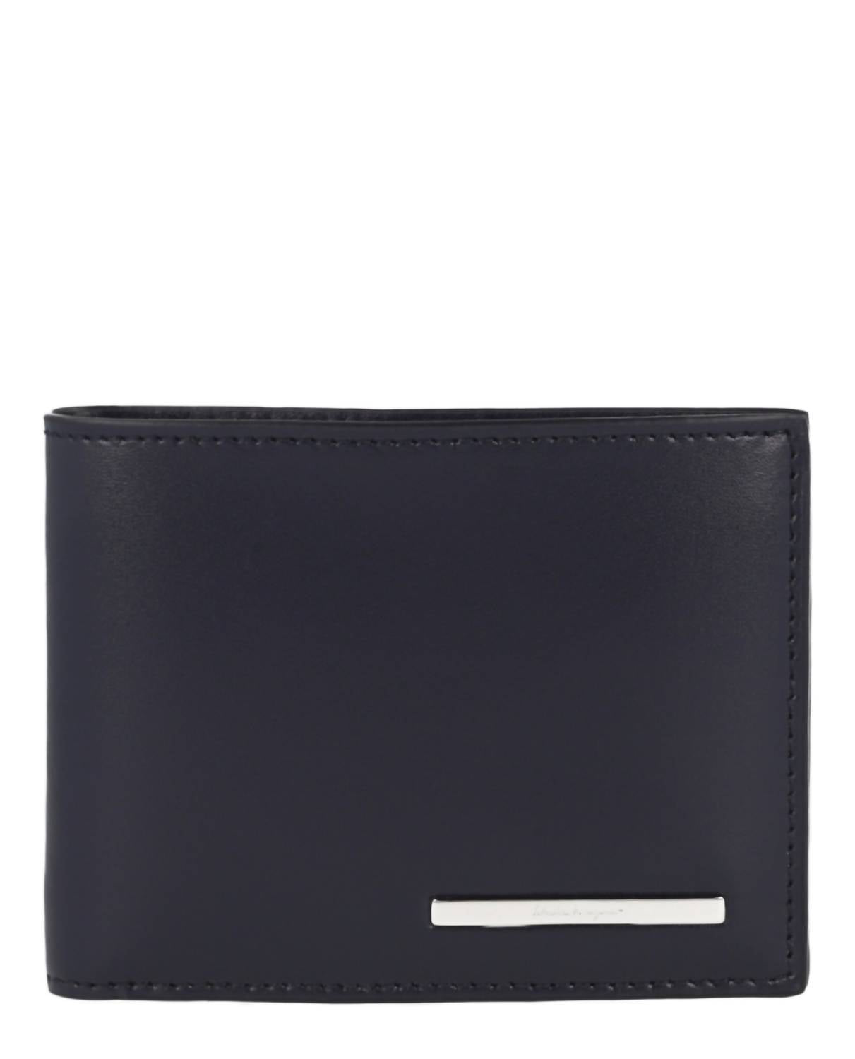 Salvatore Ferragamo Women's Crosta Bifold Wallet in blue - women's bag