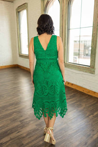 Skies Are Blue - SASHA LACE MIDI DRESS