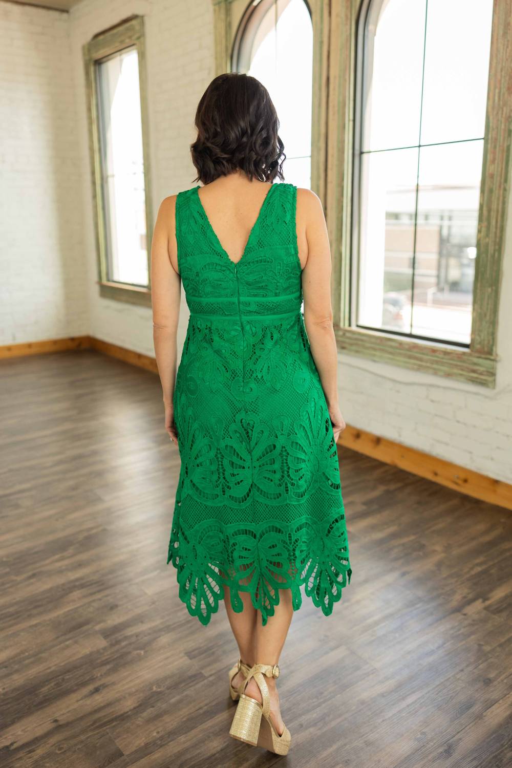 Skies Are Blue - SASHA LACE MIDI DRESS