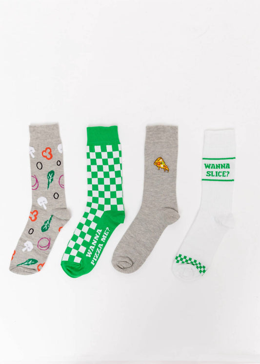 123 Amore - Women's Veggie Pizza 4-Set Sock