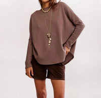Free People - Women's Latte Blues Thermal Shirt