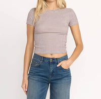 Billabong - Women's Checked Out Knit Tee