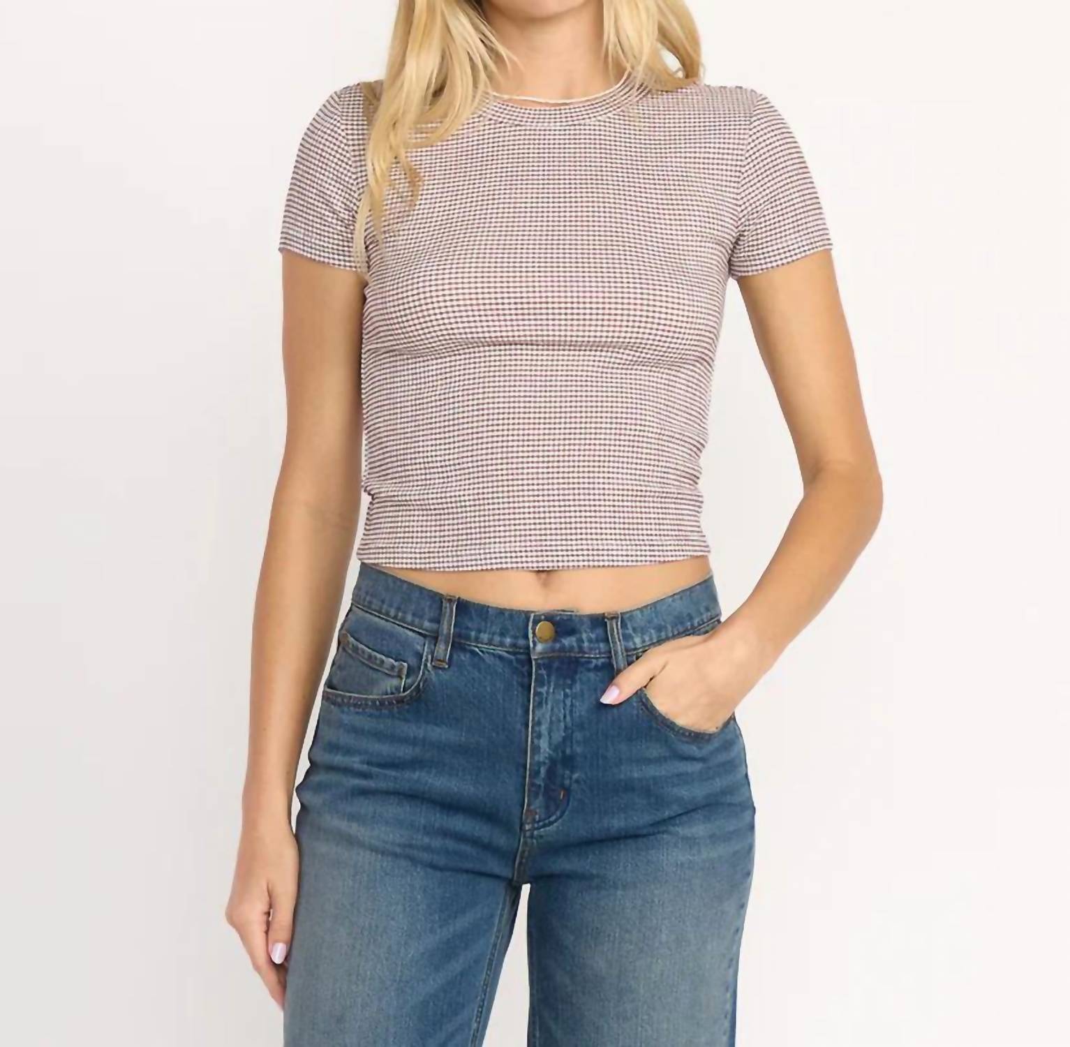Billabong - Women's Checked Out Knit Tee