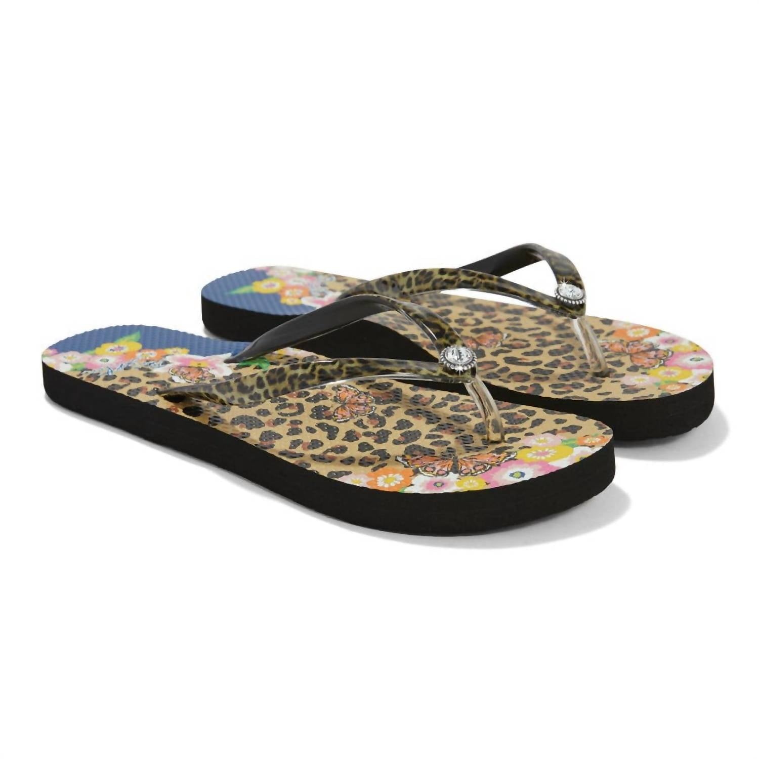 Brighton - Women's Spotty Leo Flip Flops