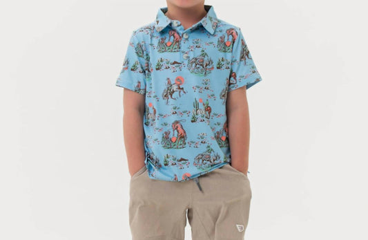 Burlebo - Boy's Youth Perf Polo Cowboy Up