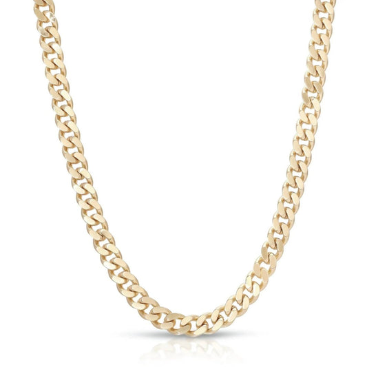 Eklexic - Women's Micro Link Curb Chain Necklace
